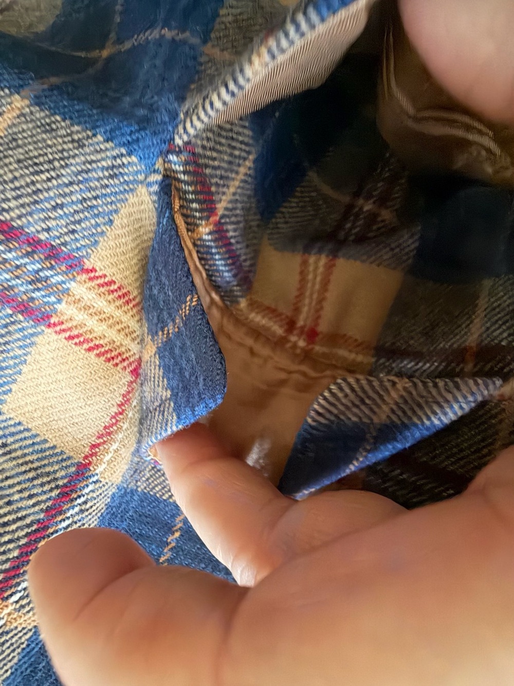 Pendleton Plaid Blazer in Blue, Tan and Red - Picture 13 of 15